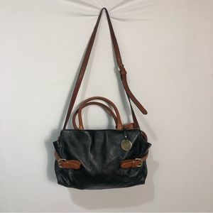 Zenith Black leather crossbody bag